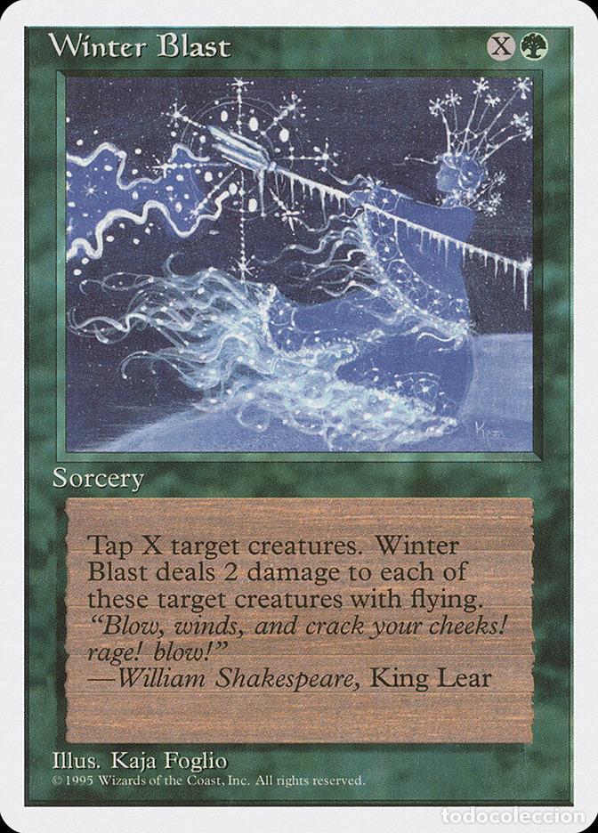 Trading Cards: Carta MTG-Winter Blast-Quarta Edizione-N.242-EN-EX- - Magic the Gathering