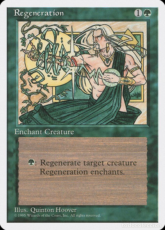 Trading Cards: Carta MTG-Rigenerazione-Quarta Edizione-N.204-ITA-EX- - Magic the Gathering