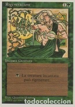 Trading Cards: Carta MTG-Rigenerazione-Foreign White Bordered-N.268-ITA-EX- - Magic the Gathering