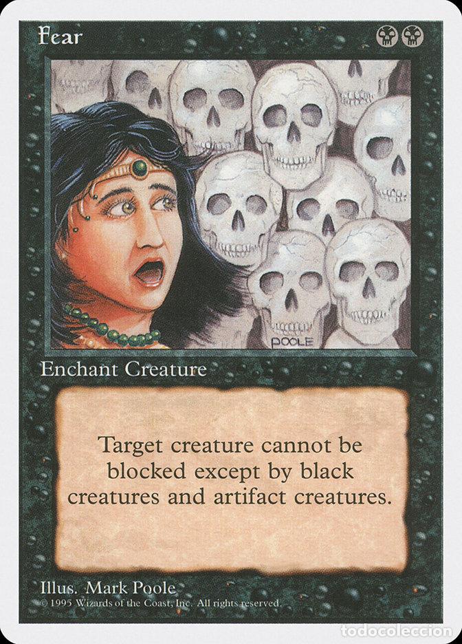 Trading Cards: Carta MTG-Paura-Quarta Edizione-N.109-ITA-Good- - Magic the Gathering