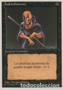 Trading Cards: Carta MTG-Indebolimento-Foreign White Bordered-N.136-ITA-Good- - Magic the Gathering