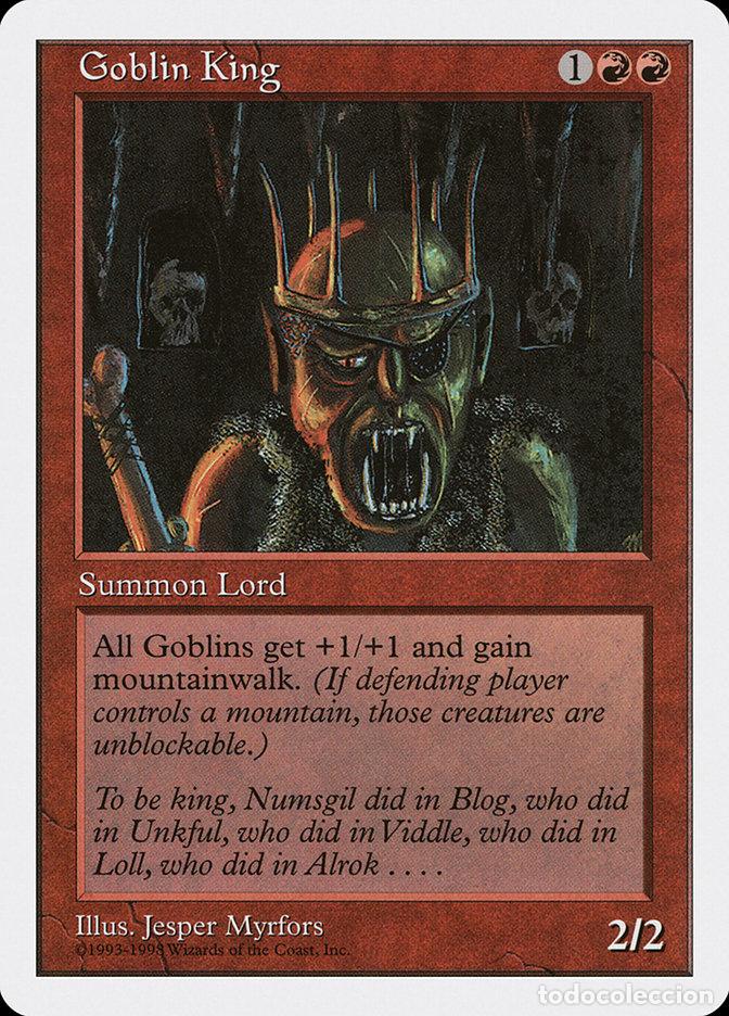 Trading Cards: Carta MTG-Goblin King-Anthologies-N.102-EN-EX- - Magic the Gathering