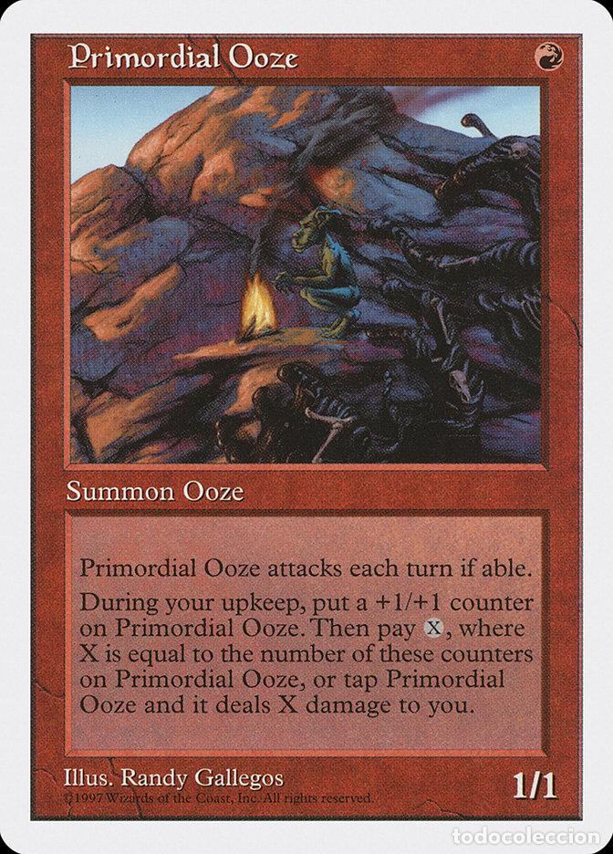 Trading Cards: Carta MTG-Primordial Ooze-Quinta Edizione-N.272-EN-EX- - Magic the Gathering
