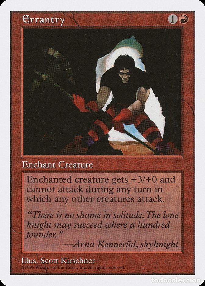 Trading Cards: Carta MTG-Cavaliere Errante-Quinta Edizione-N.208-ITA-EX- - Magic the Gathering