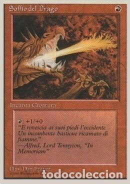 Trading Cards: Carta MTG-Soffio del Drago-Foreign White Bordered-N.193-ITA-EX- - Magic the Gathering