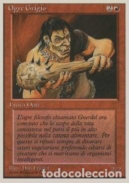 Trading Cards: Carta MTG-Ogre Grigio-Foreign White Bordered-N.179-ITA-EX- - Magic the Gathering
