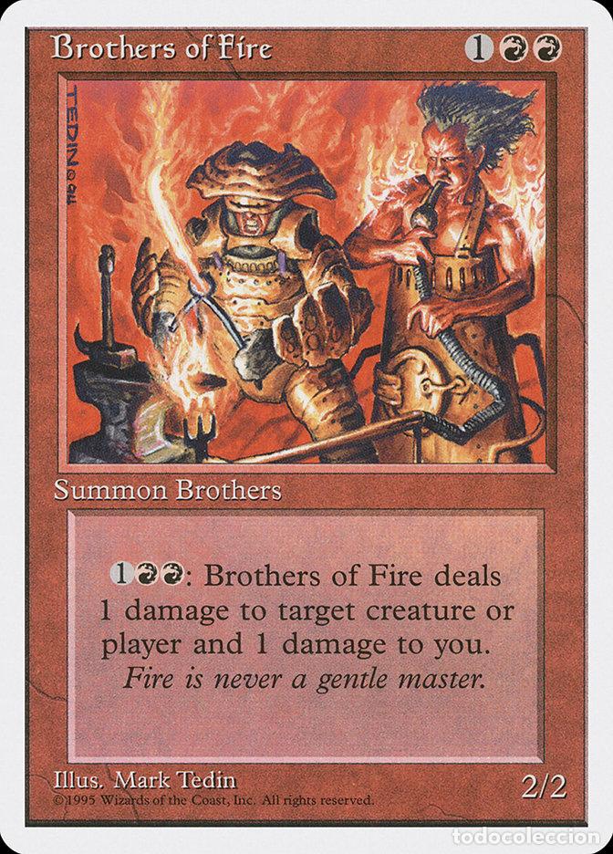 Trading Cards: Carta MTG-Fratellanza del Fuoco-Quarta Edizione-N.199-ITA-EX- - Magic the Gathering