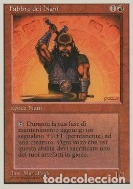 Trading Cards: Carta MTG-Fabbro dei Nani-Foreign White Bordered-N.182-ITA-LP- - Magic the Gathering