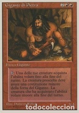 Trading Cards: Carta MTG-Gigante di Pietra-Foreign White Bordered-N.147-ITA-Good- - Magic the Gathering