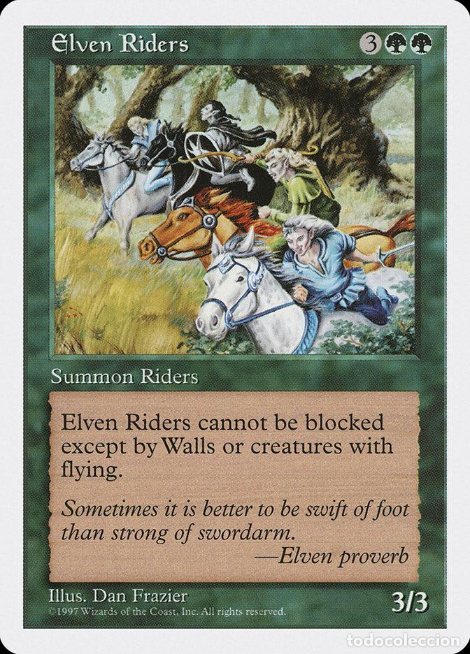 Trading Cards: Carta MTG-Elven Riders-Quinta Edizione-N.298-EN-EX- - Magic the Gathering