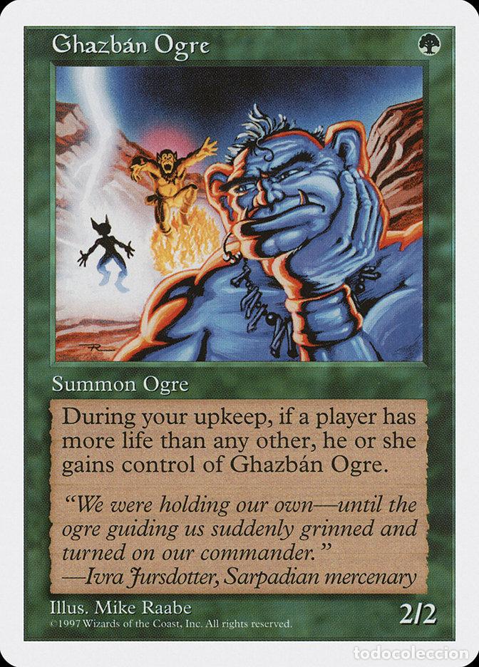 Trading Cards: Carta MTG-Ghazb&aacute;n Ogre-Quinta Edizione-N.225-EN-EX- - Magic the Gathering
