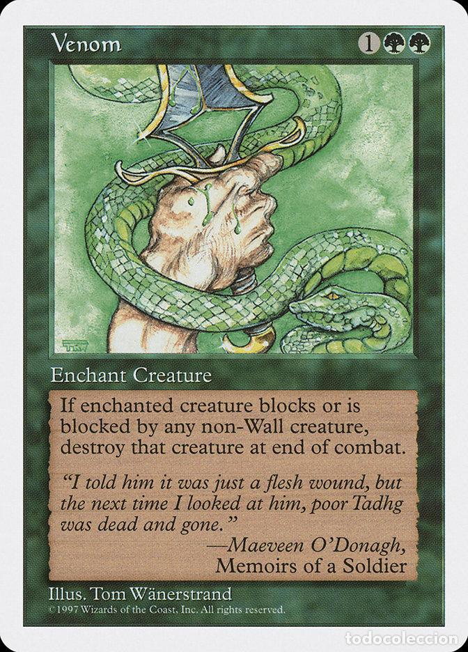 Trading Cards: Carta MTG-Veleno-Quinta Edizione-N.279-ITA-EX- - Magic the Gathering