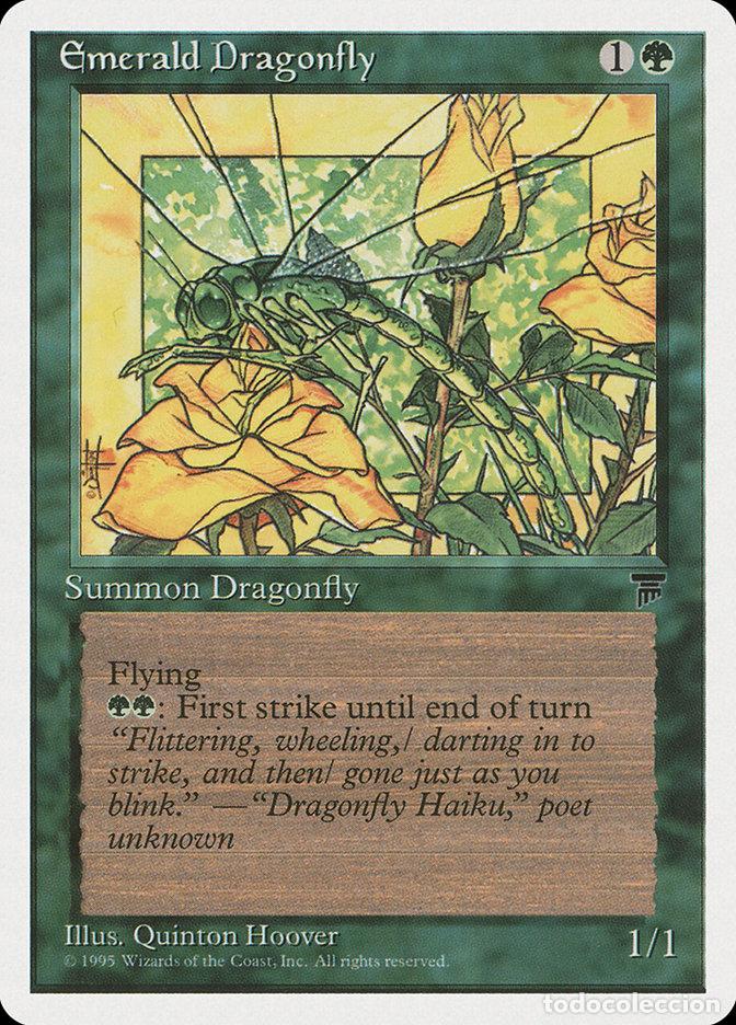 Trading Cards: Carta MTG-Emerald Dragonfly-Chronicles-N.065-EN-EX- - Magic the Gathering