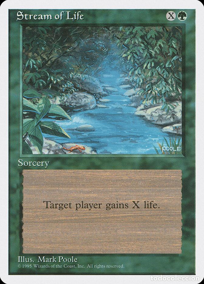 Trading Cards: Carta MTG-Stream of Life-Quarta Edizione-N.285-EN-Good- - Magic the Gathering