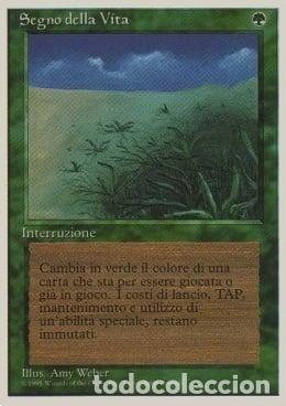 Trading Cards: Carta MTG-Segno della Vita-Foreign White Bordered-N.228-ITA-EX- - Magic the Gathering