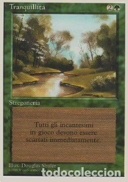 Trading Cards: Carta MTG-Tranquilit&agrave;-Foreign White Bordered-N.277-ITA-EX- - Magic the Gathering