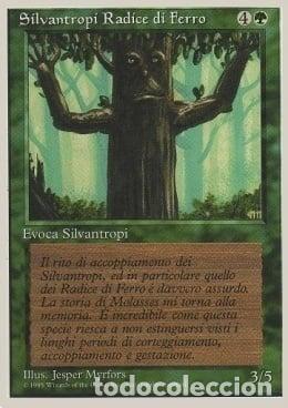 Trading Cards: Carta MTG-Silvantropi Radice di Ferro-Foreign White Bordered-N.256-ITA-EX- - Magic the Gathering