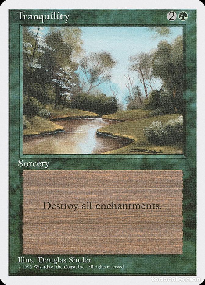 Trading Cards: Carta MTG-Tranquilit&agrave;-Quarta Edizione-N.277-ITA-EX- - Magic the Gathering