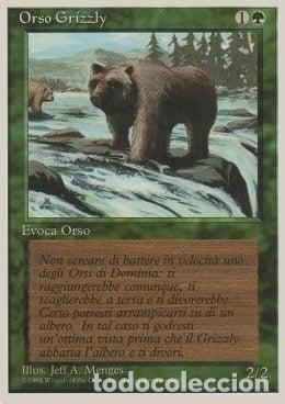 Trading Cards: Carta MTG-Orso Grizzly-Foreign White Bordered-N.250-ITA-EX- - Magic the Gathering