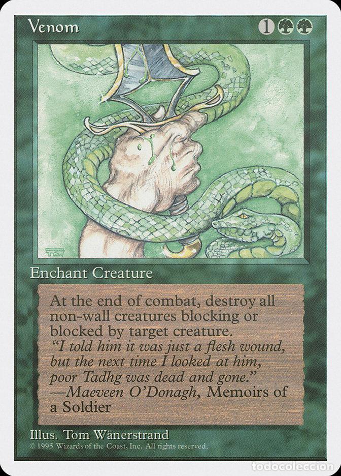 Trading Cards: Carta MTG-Veleno-Quarta Edizione-N.263-ITA-EX- - Magic the Gathering