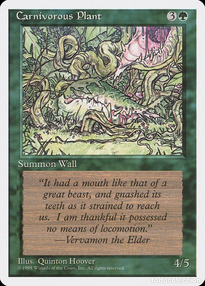 Trading Cards: Carta MTG-Pianta Carnivora-Quarta Edizione-N.280-ITA-EX- - Magic the Gathering