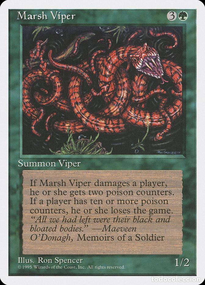 Trading Cards: Carta MTG-Vipera degli Acquitrini-Quarta Edizione-N.290-ITA-EX- - Magic the Gathering