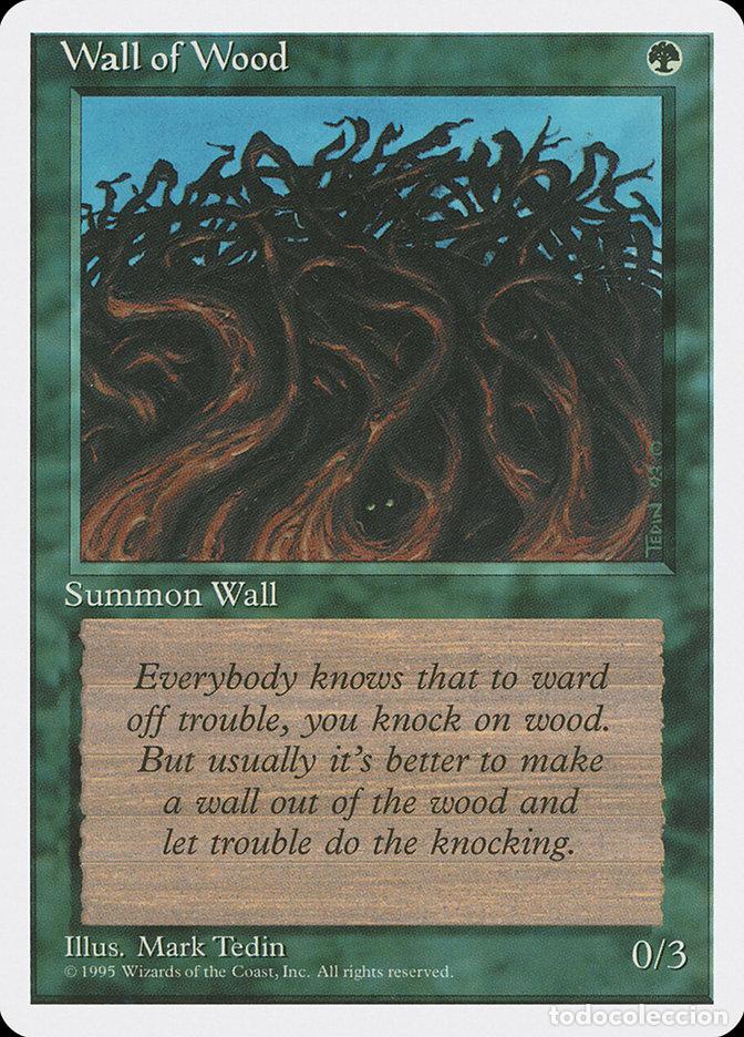 Trading Cards: Carta MTG-Muro di Legno-Quarta Edizione-N.200-ITA-EX- - Magic the Gathering