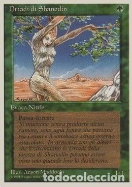 Trading Cards: Carta MTG-Driadi di Shanodin-Foreign White Bordered-N.271-ITA-EX- - Magic the Gathering