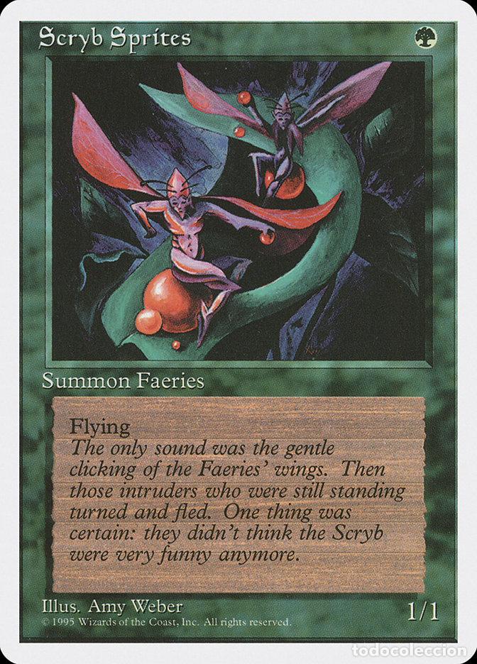 Trading Cards: Carta MTG-Spiritelli di Scryb-Quarta Edizione-N.195-ITA-EX- - Magic the Gathering