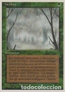 Trading Cards: Carta MTG-Nebbia-Foreign White Bordered-N.241-ITA-EX- - Magic the Gathering