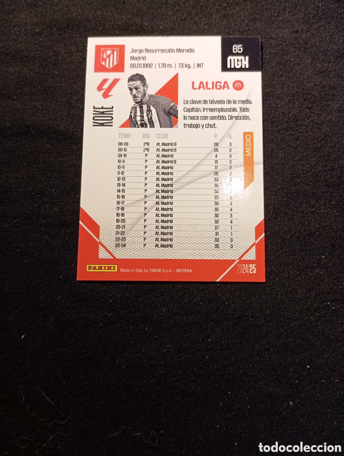 Trading cards: 65 Koke / Megacracks 2024-25 - Foto 2