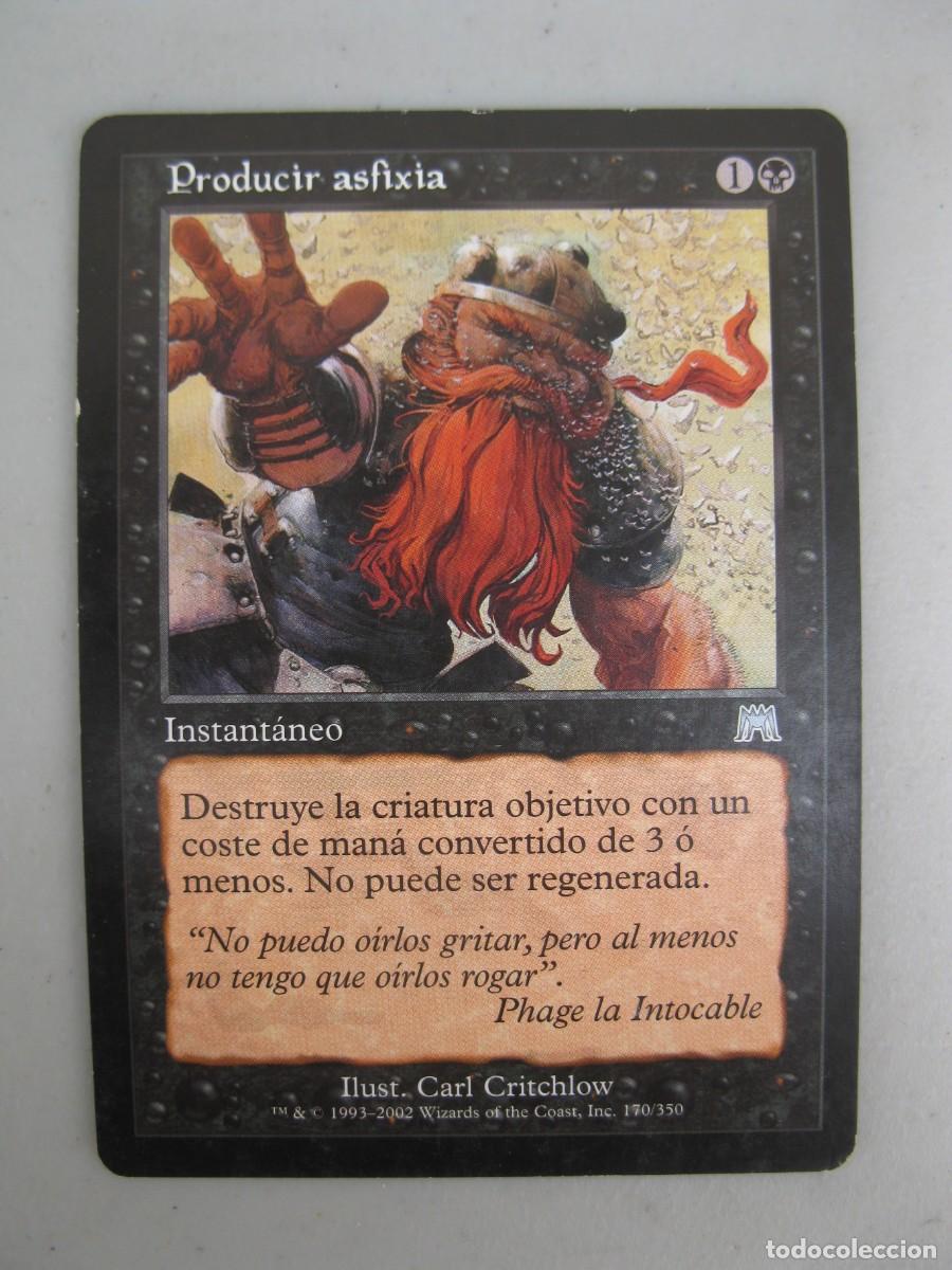 Trading cards: MAGIC THE GATHERING - DECKMASTER - PRODUCIR ASFIXIA - INSTANT&Aacute;NEO. - Foto 1