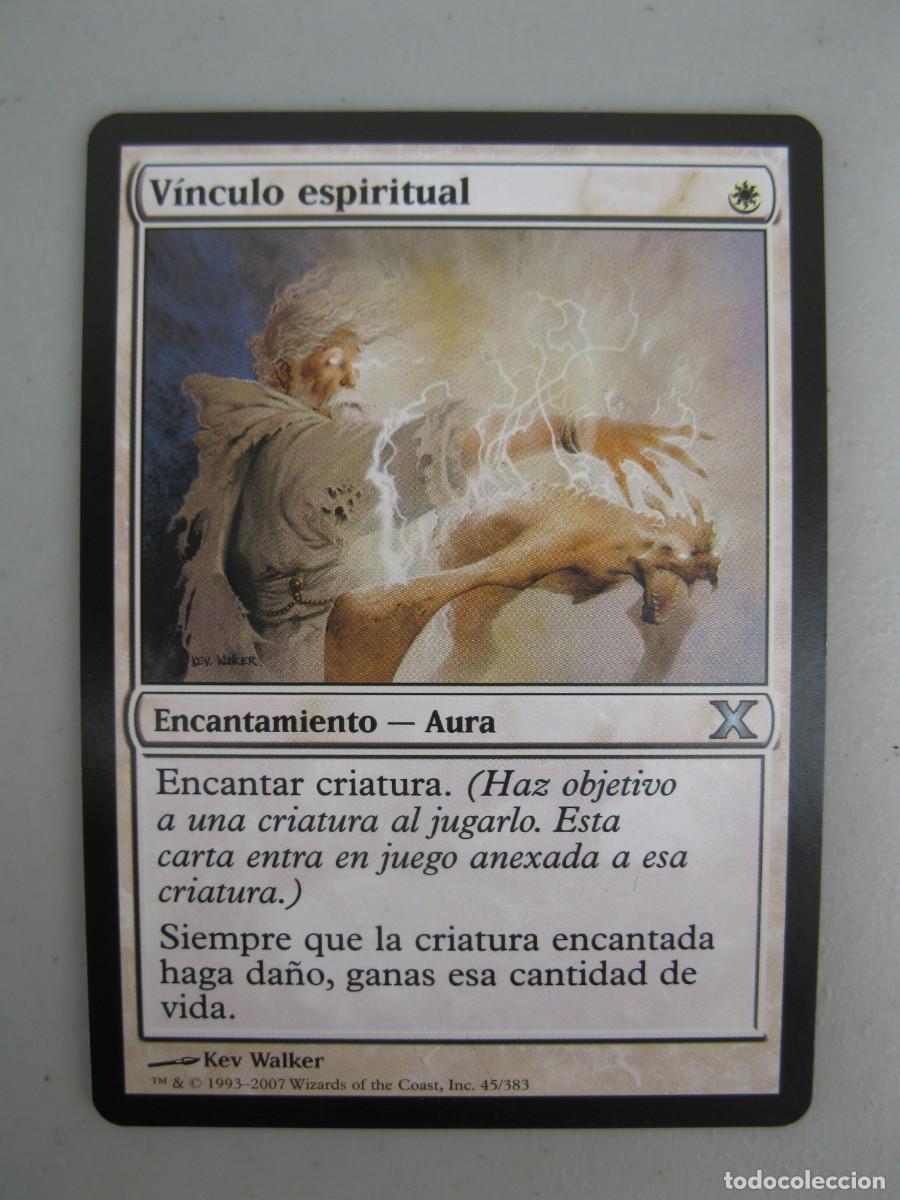 Trading cards: MAGIC THE GATHERING - DECKMASTER - V&Iacute;NCULO ESPIRITUAL - ENCANTAMIENTO - AURA. - Foto 1