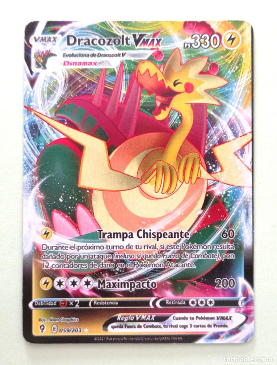 Trading cards: CARTA POK&Eacute;MON DRACOZOLT VMAX (059/203) (2021) - Foto 1