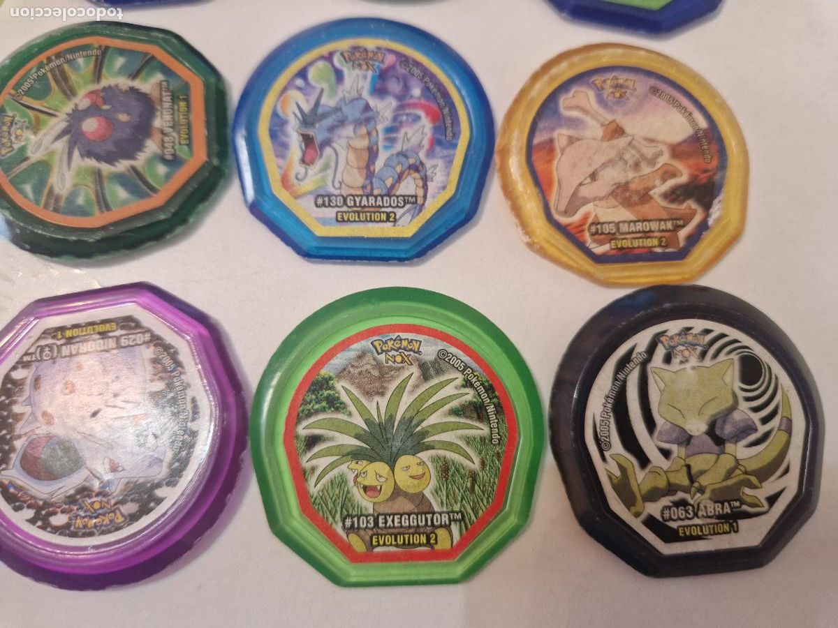 Trading cards: LOTE 12 TAZO POKEMON 2005 NINTENDO NOX EVOLUTION - Foto 2