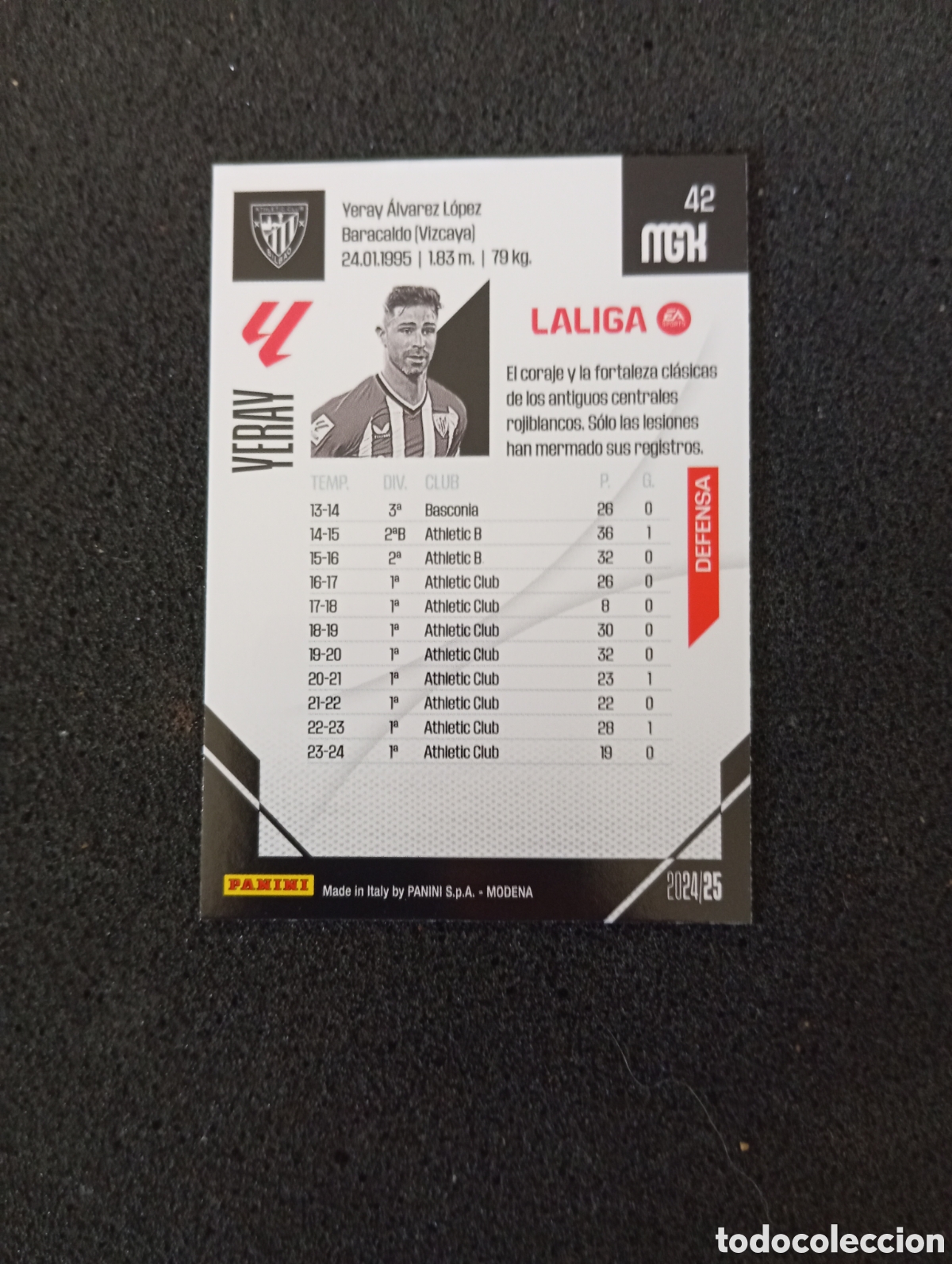 Trading cards: 42 Yeray / Megacracks 2024-25 - Foto 2