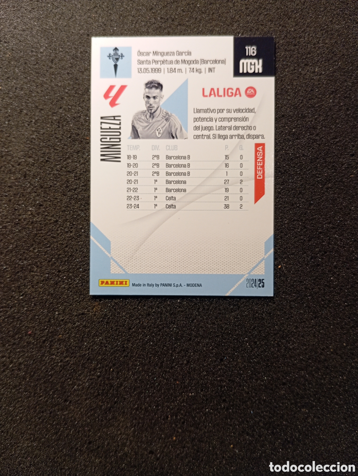 Trading cards: 116 Mingueza / Megacracks 2024-25 - Foto 2