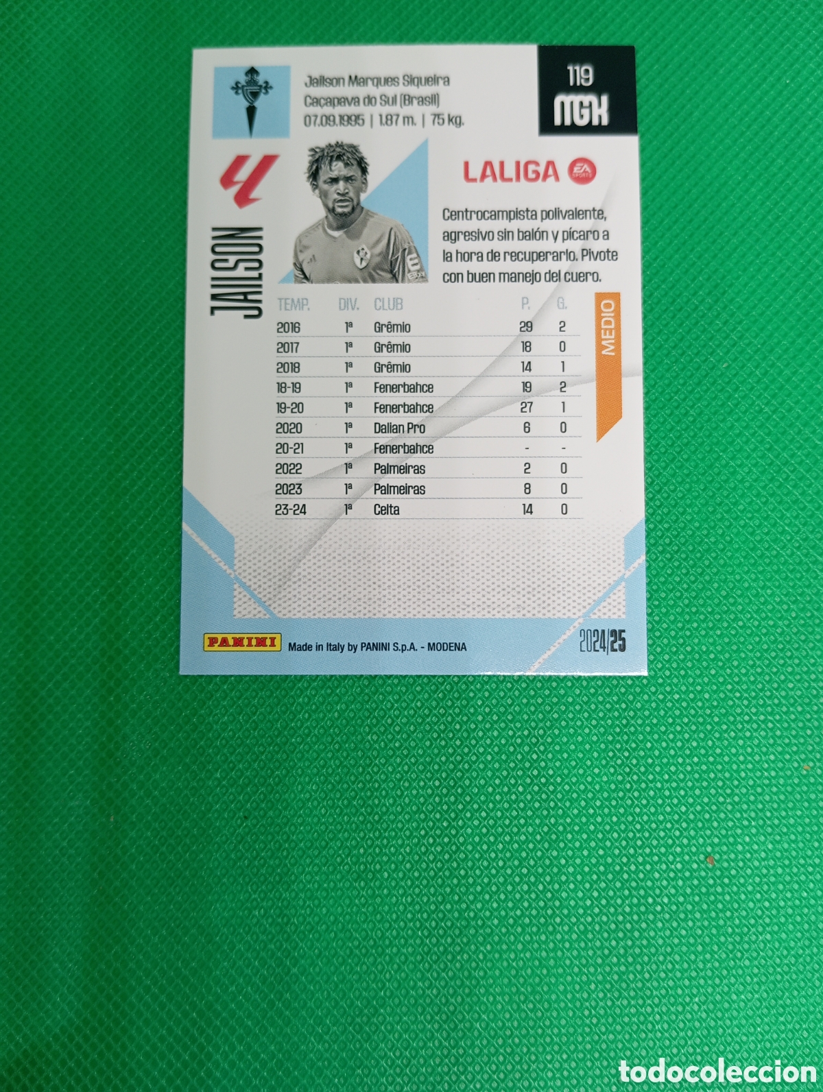 Trading cards: 119 Jailson / Megacracks 2024 - Foto 2