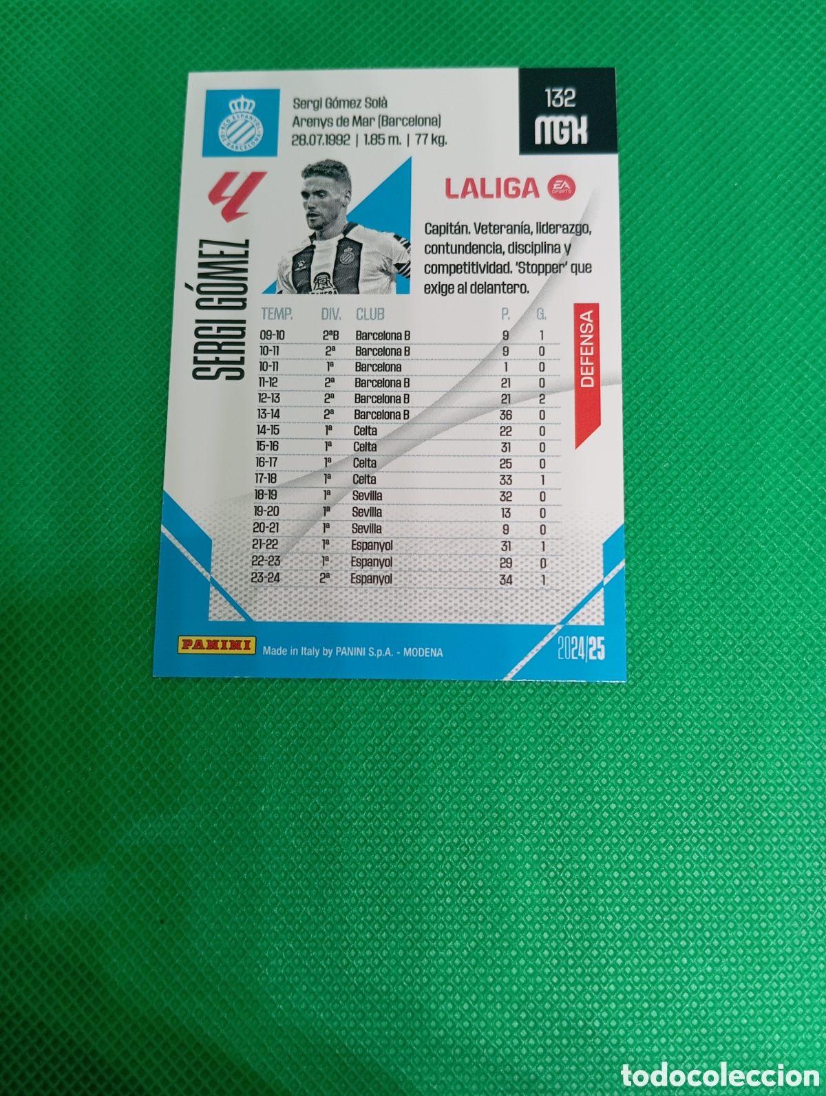 Trading cards: 132 Sergi G&oacute;mez / Megacracks 2024 - Foto 2