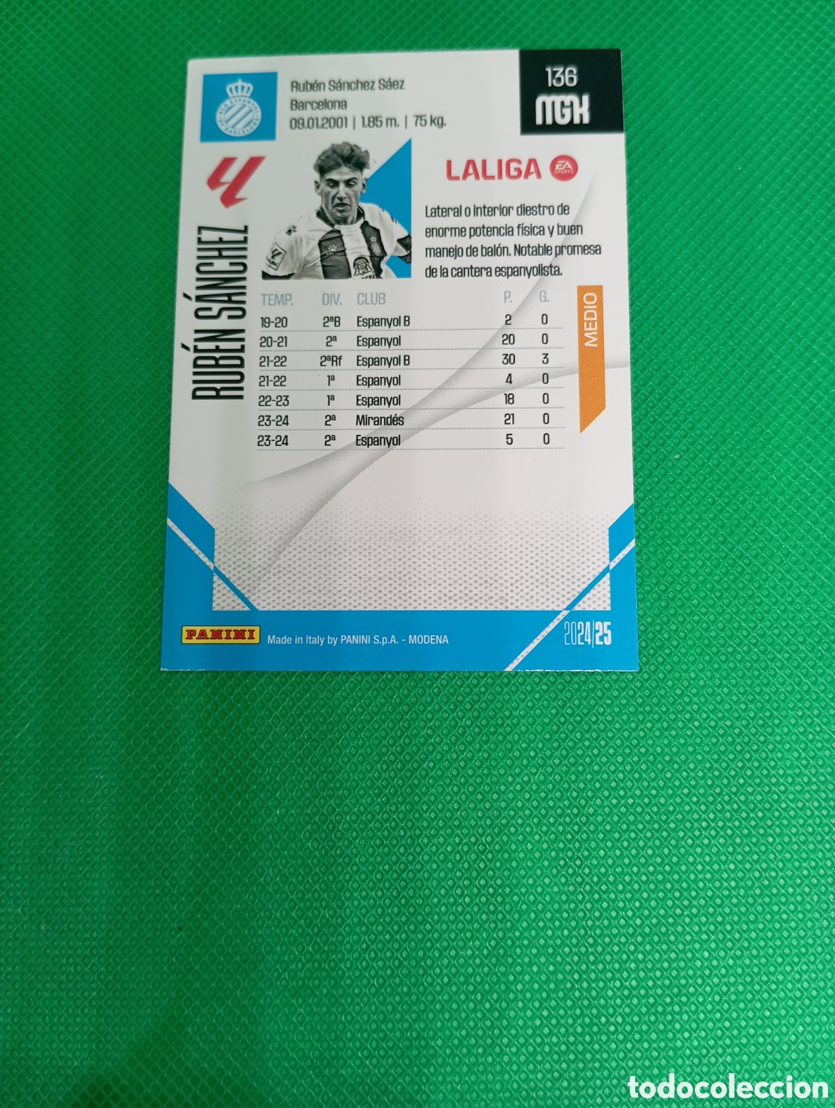 Trading cards: 136 Rub&eacute;n S&aacute;nchez / Megacracks 2024 - Foto 2