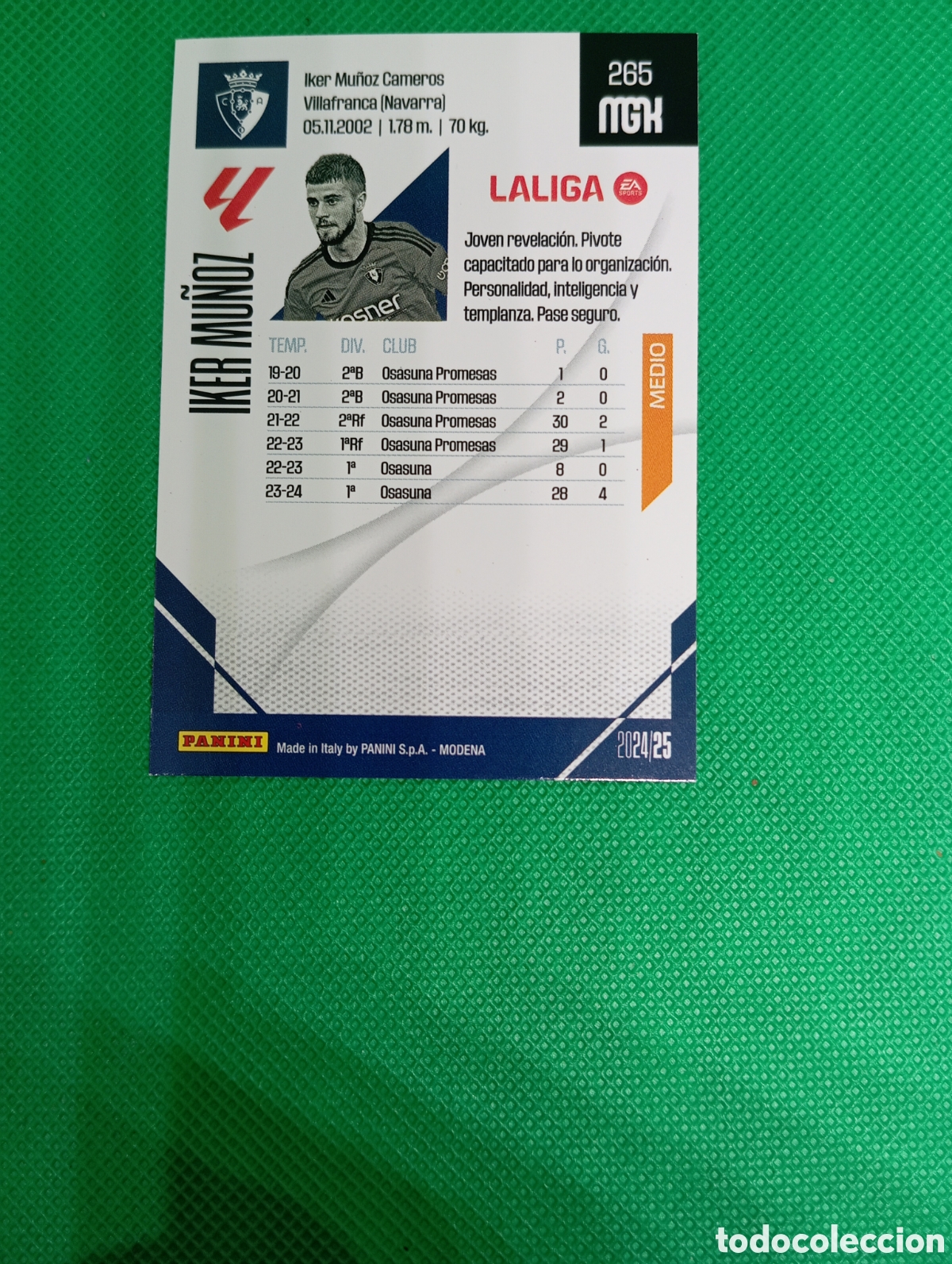 Trading cards: 265 Iker Mu&ntilde;oz / Megacracks 2024 - Foto 2