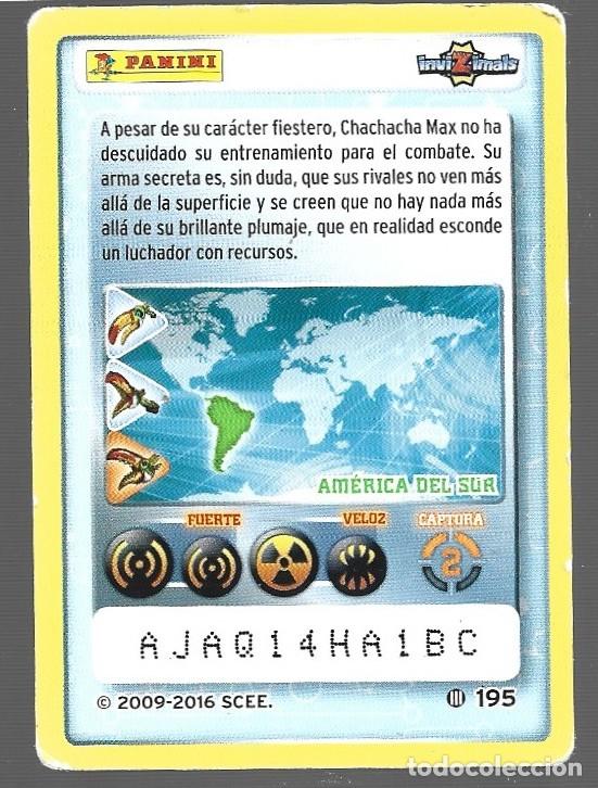 Trading cards: CROMO DE INVIZIMALS PANINI CHACHACHA MAX N&ordm; 195 - Foto 2
