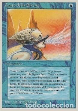 Trading Cards: Carta MTG-Canto della Sirena-Foreign White Bordered-N.080-ITA-EX-Uncommon - Magic the Gathering