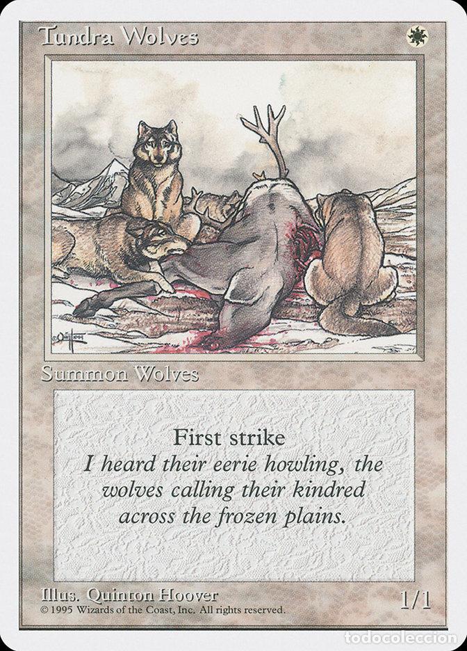 Trading Cards: Carta MTG-Lupi della Tundra-Quarta Edizione-N.053-ITA-EX-Common - Magic the Gathering