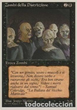 Trading Cards: Carta MTG-Zombi della Distruzione-Foreign White Bordered-N.127-ITA-EX-Common - Magic the Gathering