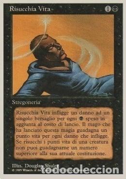 Trading Cards: Carta MTG-Risucchia Vita-Foreign White Bordered-N.106-ITA-Good-Common - Magic the Gathering