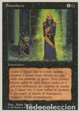 Trading Cards: Carta MTG-Simulacro-Foreign White Bordered-N.130-ITA-EX-Uncommon - Magic the Gathering
