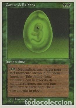 Trading Cards: Carta MTG-Potere della Vita-Foreign White Bordered-N.207-ITA-Good-Uncommon - Magic the Gathering