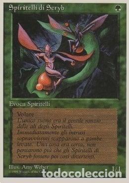 Trading Cards: Carta MTG-Spiritelli di Scryb-Foreign White Bordered-N.215-ITA-EX-Common - Magic the Gathering