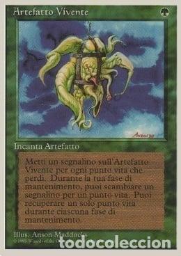 Trading Cards: Carta MTG-Artefatto Vivente-Foreign White Bordered-N.209-ITA-EX-Rare - Magic the Gathering